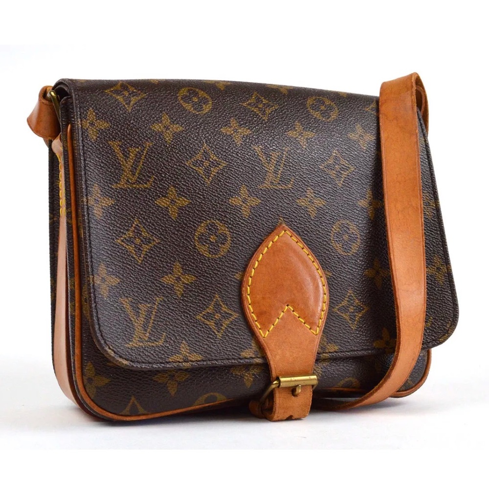 Auth Louis Vuitton Cartouchiere MM Crossbody Bag